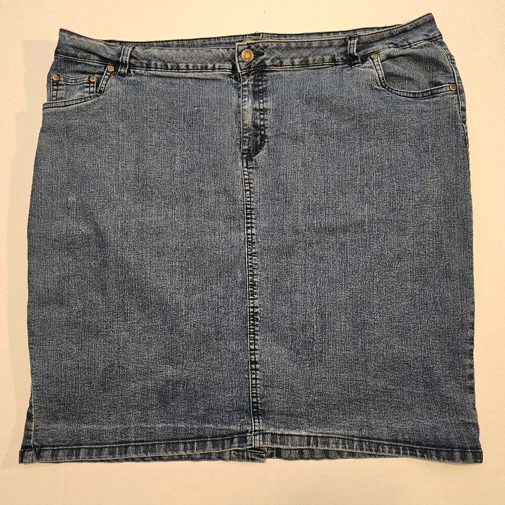 Jessica London, Denim Skirt, Knee Length, Plus Size 20W